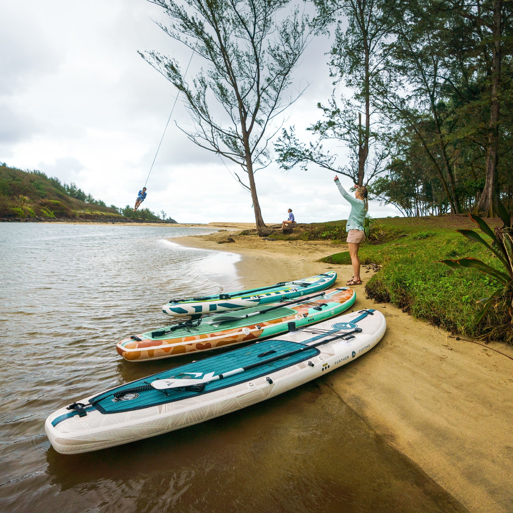 Further Customs Avalon Emerald Inflatable Paddleboard SUP SUP Yacht Board Kauai iSUP